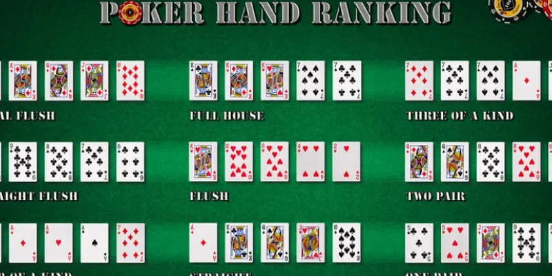 Hướng dẫn nhận diện và sử dụng thứ tự tay bài poker