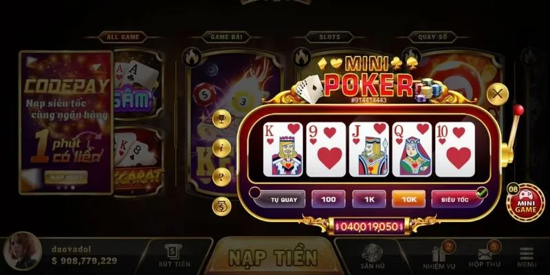 Cách chơi Mini Poker từ cao thủ để trúng thưởng lớn là gì?