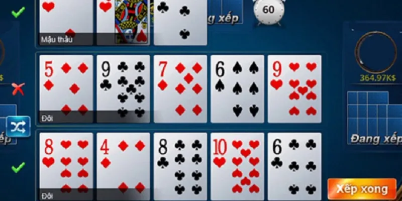 Cách sắp xếp bài binh xập xám đúng chuẩn và dễ hiểu