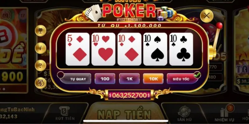 Kinh nghiệm chơi Mini Poker – cách săn hũ lớn dễ thành công 4 Kinh nghiệm chơi Mini Poker nào giúp tăng tỉ lệ thắng?