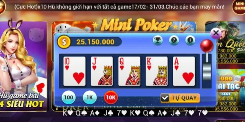 Kinh nghiệm chơi Mini Poker – cách săn hũ lớn dễ thành công 3 Tỷ lệ trả thưởng khi chơi Mini Poker
