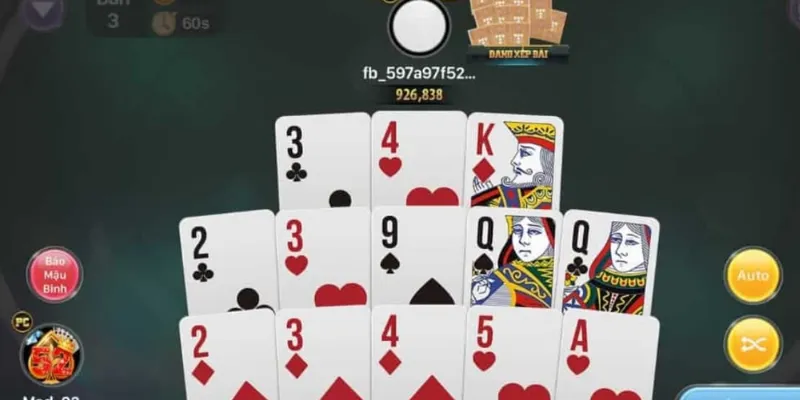 Nguyên tắc xếp bài Mậu Binh chuẩn ra sao?